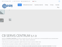 Tablet Screenshot of cbservis.com